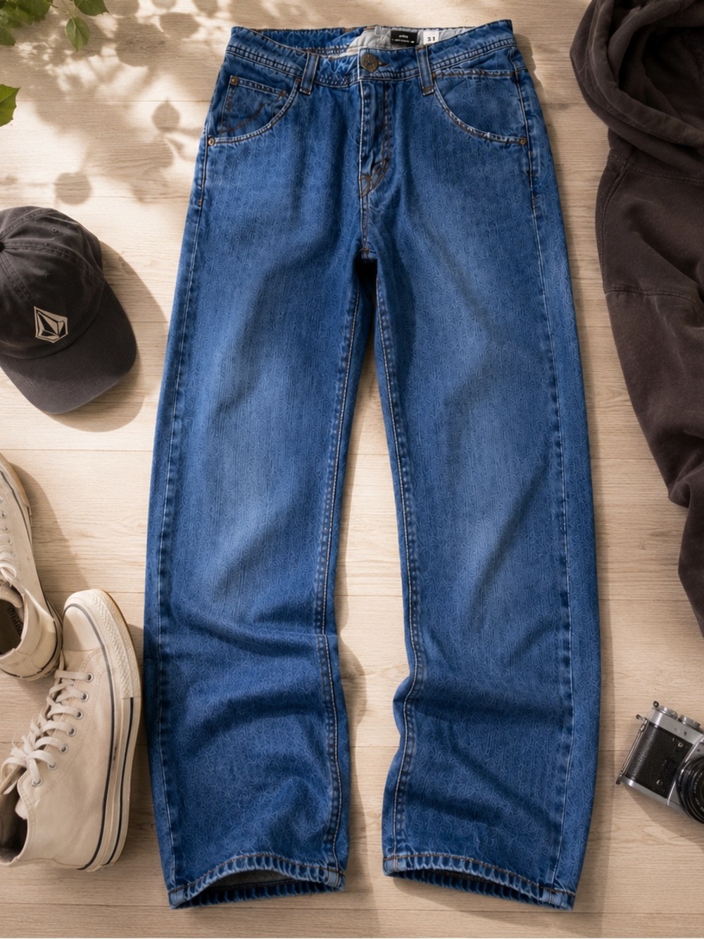 Volcom Nova Straight Leg Jeans‎ Mens 31x30 Blue Denim Skate Pants